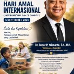 Hari Amal Internasional 2026, Dr. Bonar Dorong Budaya Berbagi di Masyarakat