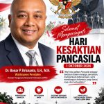 Ucapan Hari Kesaktian Pancasila 2026 dari Dr. Bonar P. Krisnanto