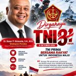 Rayakan HUT ke-81 TNI, Dr. Bonar P. Krisnanto Titip Harapan untuk Indonesia Maju